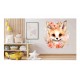 Sticker decorativ, Vulpe, Portocaliu, 64 cm, 1351STK-9 Sticker decorativ, Vulpe, Portocaliu, 64 cm, 1351STK-9