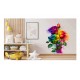 Sticker decorativ, Trandafiri, Verde, 74 cm, 1354STK