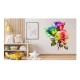Sticker decorativ, Trandafiri, Roz, 68 cm, 1354STK-2