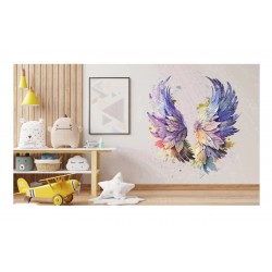 Sticker decorativ, Aripi, Mov, 72 cm, 1355STK Sticker decorativ, Aripi, Mov, 72 cm, 1355STK