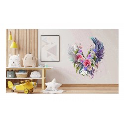 Sticker decorativ, Aripi, Gri, 73 cm, 1355STK-2 Sticker decorativ, Aripi, Gri, 73 cm, 1355STK-2