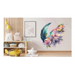 Sticker decorativ, Aripi, Turcoaz, 63 cm, 1355STK-6 Sticker decorativ, Aripi, Turcoaz, 63 cm, 1355STK-6