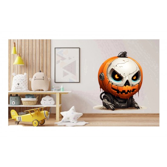 Sticker decorativ, Horror, Portocaliu, 67 cm, 1356STK-1 Sticker decorativ, Horror, Portocaliu, 67 cm, 1356STK-1