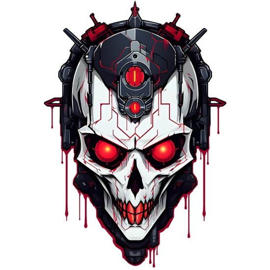 Sticker decorativ, Horror, Negru, 88 cm, 1356STK-3