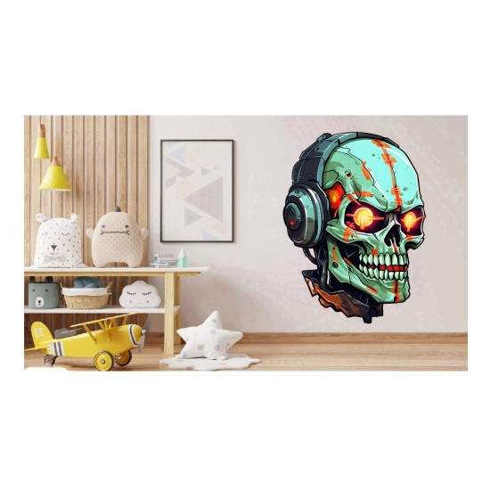 Sticker decorativ, Horror, Verde, 81 cm, 1356STK-4 Sticker decorativ, Horror, Verde, 81 cm, 1356STK-4