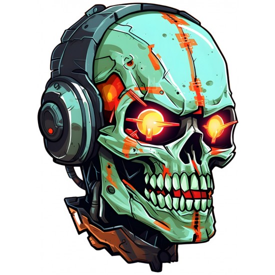 Sticker decorativ, Horror, Verde, 81 cm, 1356STK-4 Sticker decorativ, Horror, Verde, 81 cm, 1356STK-4