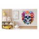 Sticker decorativ, Skull, Alb, 62 cm, 1357STK-5