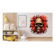 Sticker decorativ, Skull, Rosu, 61 cm, 1357STK-8