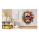 Sticker decorativ, Skull, Multicolor, 66 cm, 1357STK-9 Sticker decorativ, Skull, Multicolor, 66 cm, 1357STK-9