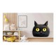 Sticker decorativ, Pisica, Negru, 82 cm, 1358STK-4 Sticker decorativ, Pisica, Negru, 82 cm, 1358STK-4