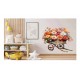 Sticker decorativ, Flori Crizanteme, Multicolor, 60 cm, 1363STK-13
