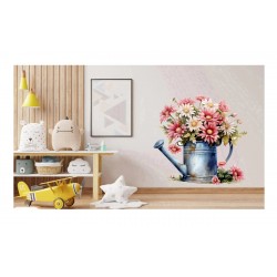 Sticker decorativ, Flori Crizanteme, Roz, 61 cm, 1363STK-14 Sticker decorativ, Flori Crizanteme, Roz, 61 cm, 1363STK-14