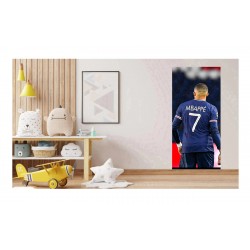 Sticker decorativ, Fotbalist, Albastru, 90 cm, 1364STK-4