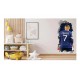 Sticker decorativ, Fotbalist, Albastru, 90 cm, 1364STK-5