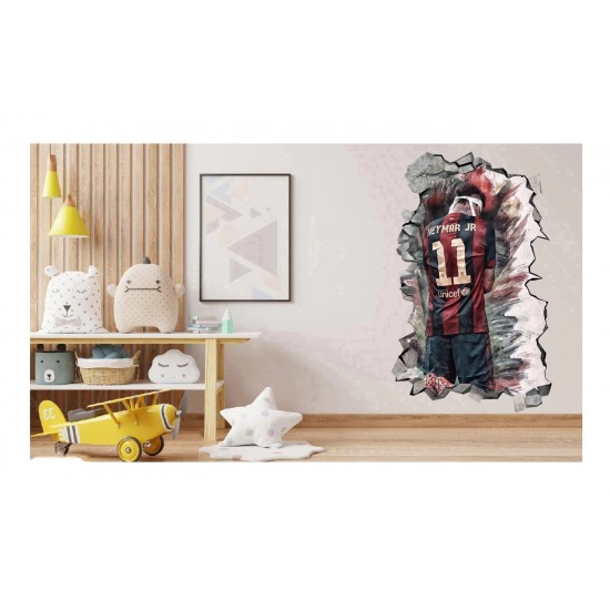 Sticker decorativ, Fotbalist, Negru, 90 cm, 1364STK-7 Sticker decorativ, Fotbalist, Negru, 90 cm, 1364STK-7
