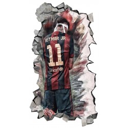 Sticker decorativ, Fotbalist, Negru, 90 cm, 1364STK-7