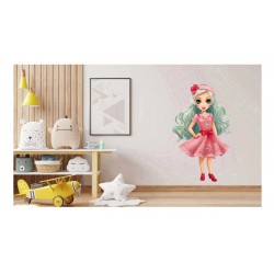 Sticker decorativ, Printesa, Rosu, 1369STK-2 Sticker decorativ, Printesa, Rosu, 1369STK-2