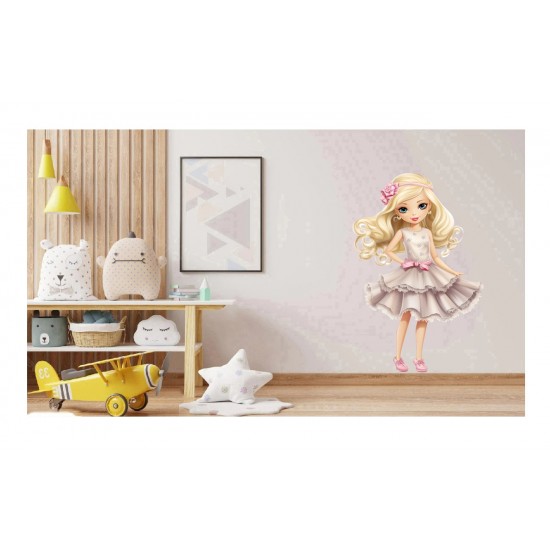 Sticker decorativ, Printesa, Alb, 1369STK-7 Sticker decorativ, Printesa, Alb, 1369STK-7