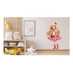 Sticker decorativ, Printesa, Rosu, 1369STK-9 Sticker decorativ, Printesa, Rosu, 1369STK-9