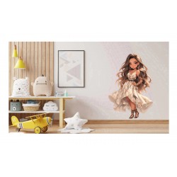 Sticker decorativ, Printesa, Alb, 1372STK-7 Sticker decorativ, Printesa, Alb, 1372STK-7