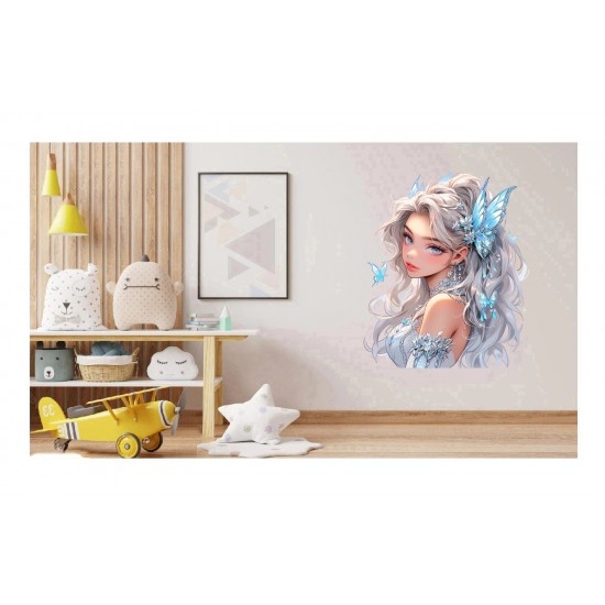 Sticker decorativ, Printesa, 76 cm, 1373STK-5 Sticker decorativ, Printesa, 76 cm, 1373STK-5