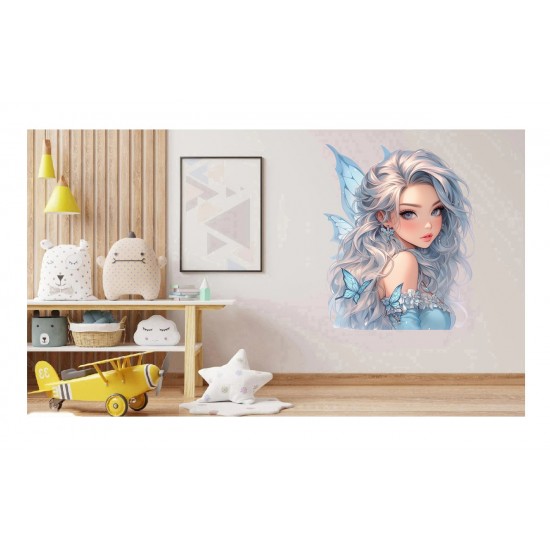 Sticker decorativ, Printesa, 76 cm, 1373STK-6 Sticker decorativ, Printesa, 76 cm, 1373STK-6