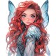 Sticker decorativ, Printesa, Rosu, 1374STK-18 Sticker decorativ, Printesa, Rosu, 1374STK-18