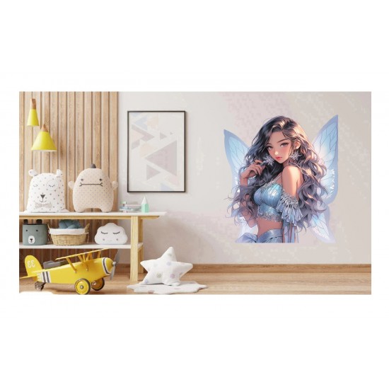 Sticker decorativ, Printesa, Gri, 1374STK-2