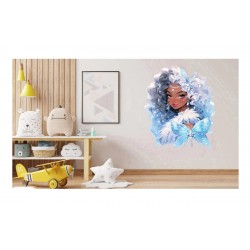 Sticker decorativ, Printesa, Alb, 1374STK-20 Sticker decorativ, Printesa, Alb, 1374STK-20