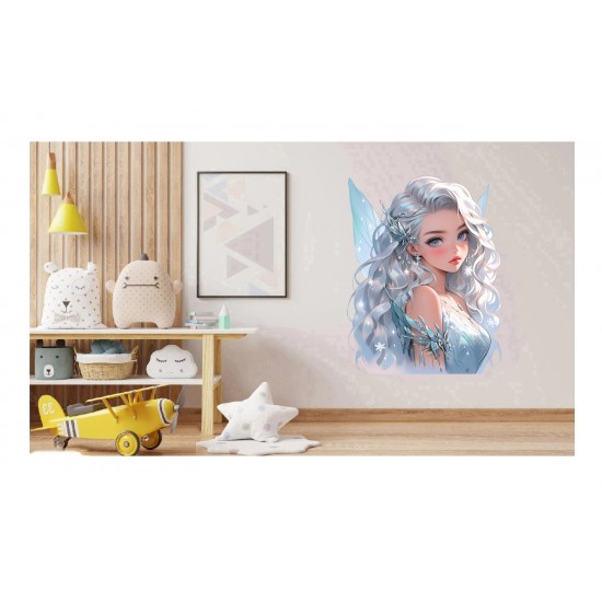 Sticker decorativ, Printesa, Alb, 1374STK-3 Sticker decorativ, Printesa, Alb, 1374STK-3