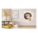 Sticker decorativ, Maimuta, Gri, 1375STK-5