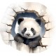 Sticker decorativ, Urs, Negru, 1375STK-9