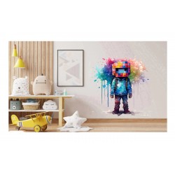Sticker decorativ, Minecraft, Albastru, 1376STK Sticker decorativ, Minecraft, Albastru, 1376STK