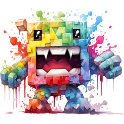 Sticker decorativ, Minecraft, Multicolor, 1376STK-14
