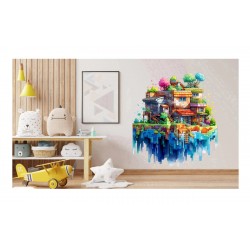 Sticker decorativ, Minecraft, Multicolor, 1376STK-4 Sticker decorativ, Minecraft, Multicolor, 1376STK-4