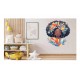 Sticker decorativ, Zodiac Pesti, Turcoaz, 1377STK-7