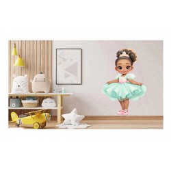 Sticker decorativ, Printesa, Turcoaz, 1378STK-13