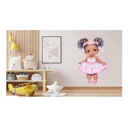 Sticker decorativ, Printesa, Roz, 1378STK-8