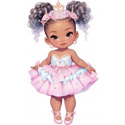 Sticker decorativ, Printesa, Roz, 1378STK-8