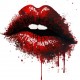 Sticker decorativ, Buze, Rosu, 60 cm, 1302STK-17 Sticker decorativ, Buze, Rosu, 60 cm, 1302STK-17