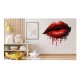 Sticker decorativ, Buze, Rosu, 65 cm, 1302STK-9 Sticker decorativ, Buze, Rosu, 65 cm, 1302STK-9