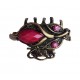 Clama de par in forma de Albina, Vintage, 2.5 cm, Roz, 99BJ
