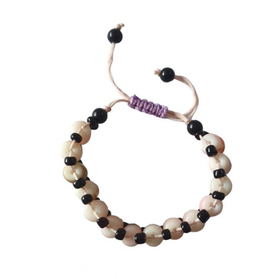 Bratara cu Margele, Roz, BR112 Bratara cu Margele, Roz, BR112