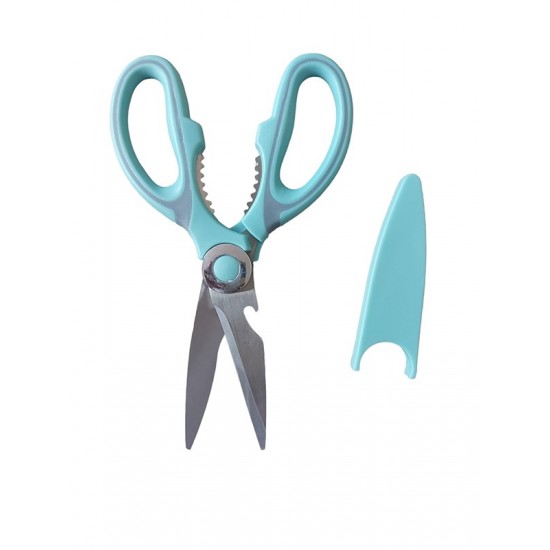 Foarfeca de Bucatarie cu Capac, Turcoaz, 21 cm, HML50 Foarfeca de Bucatarie cu Capac, Turcoaz, 21 cm, HML50
