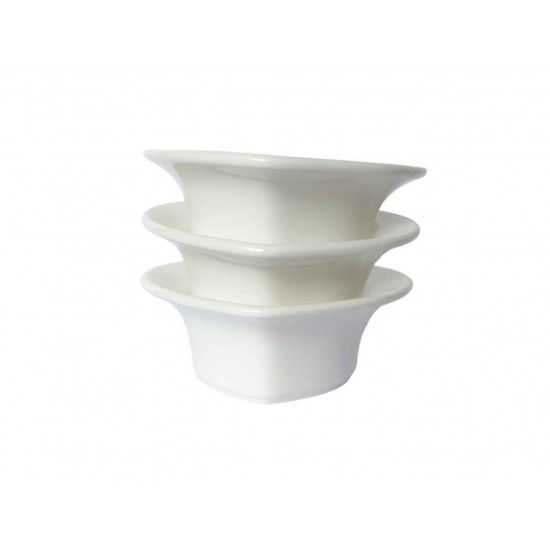 Set 3 Boluri de servire, Alb, 10 cm, 216G-3 Set 3 Boluri de servire, Alb, 10 cm, 216G-3