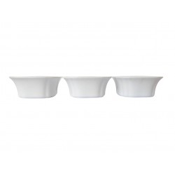 Set 3 Boluri de servire, Alb, 10 cm, 216G