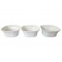 Set 3 Boluri de servire, Alb, 10 cm, 216G