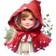 Sticker decorativ, Scufita Rosie, Rosu, 66 cm, 1298STK Sticker decorativ, Scufita Rosie, Rosu, 66 cm, 1298STK