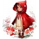 Sticker decorativ, Scufita Rosie, Rosu, 67 cm, 1298STK-1 Sticker decorativ, Scufita Rosie, Rosu, 67 cm, 1298STK-1