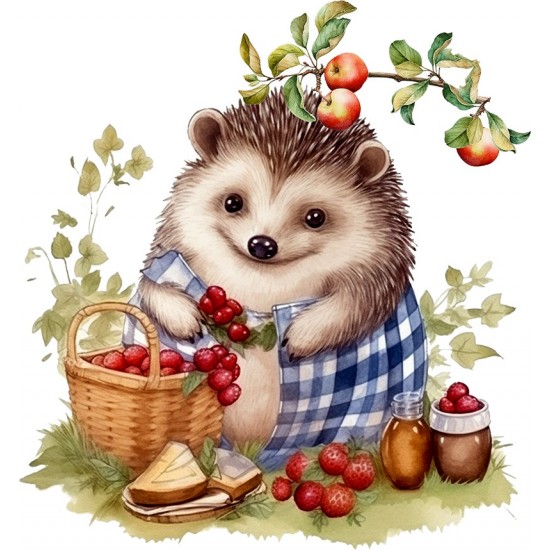 Sticker decorativ, Arici, Multicolor, 64 cm, 1276STK Sticker decorativ, Arici, Multicolor, 64 cm, 1276STK